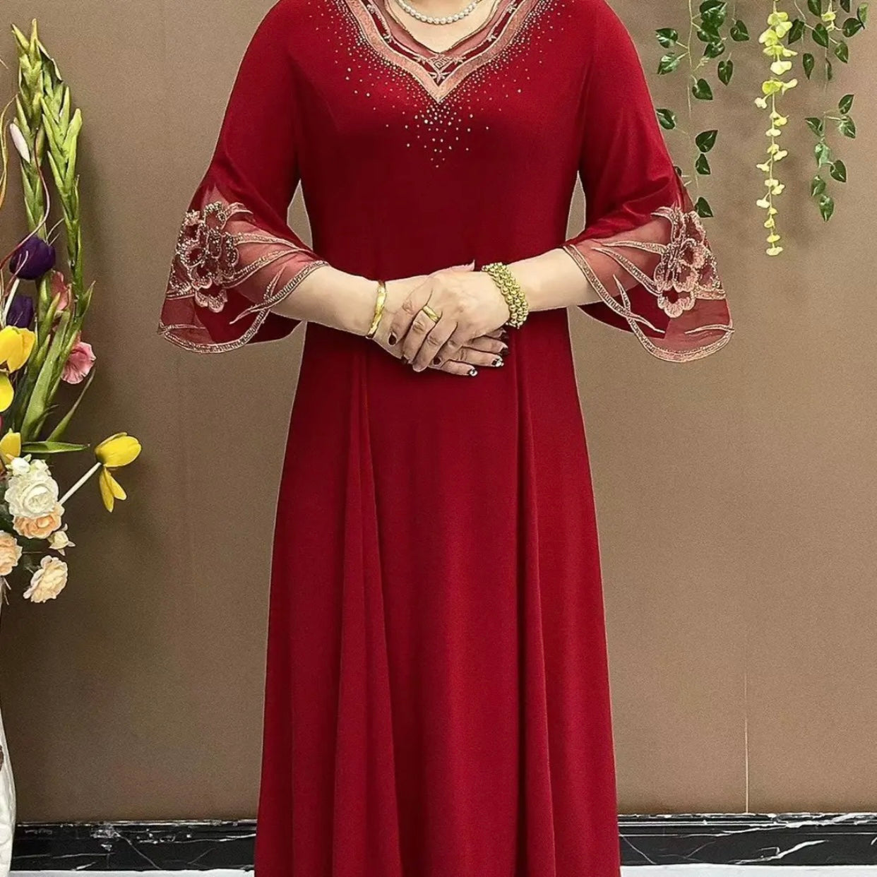 【XL-5XL】2024 Nowa eksplozja eleganckich sukienek z dużym dekoltem i dużym dekoltem w kształcie litery V 3734923