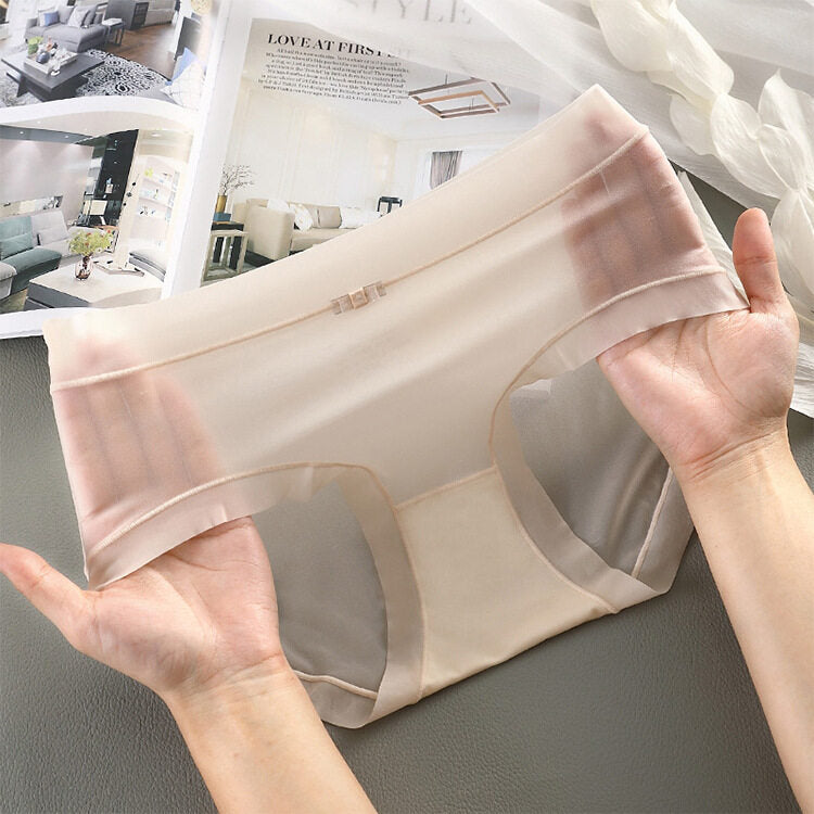 🥰 【 6 sztuk 】 Ultra cienka bielizna 3D Ice Silk Bezszwowa bielizna Ultra cienka bielizna Nude 3711834