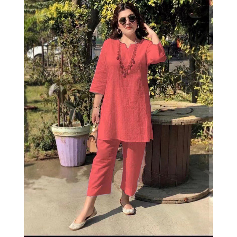 【40-100 KG】2024 Nowe garnitury letnie o temperamencie/dojazdy do pracy z bawełny lnianej 3632910