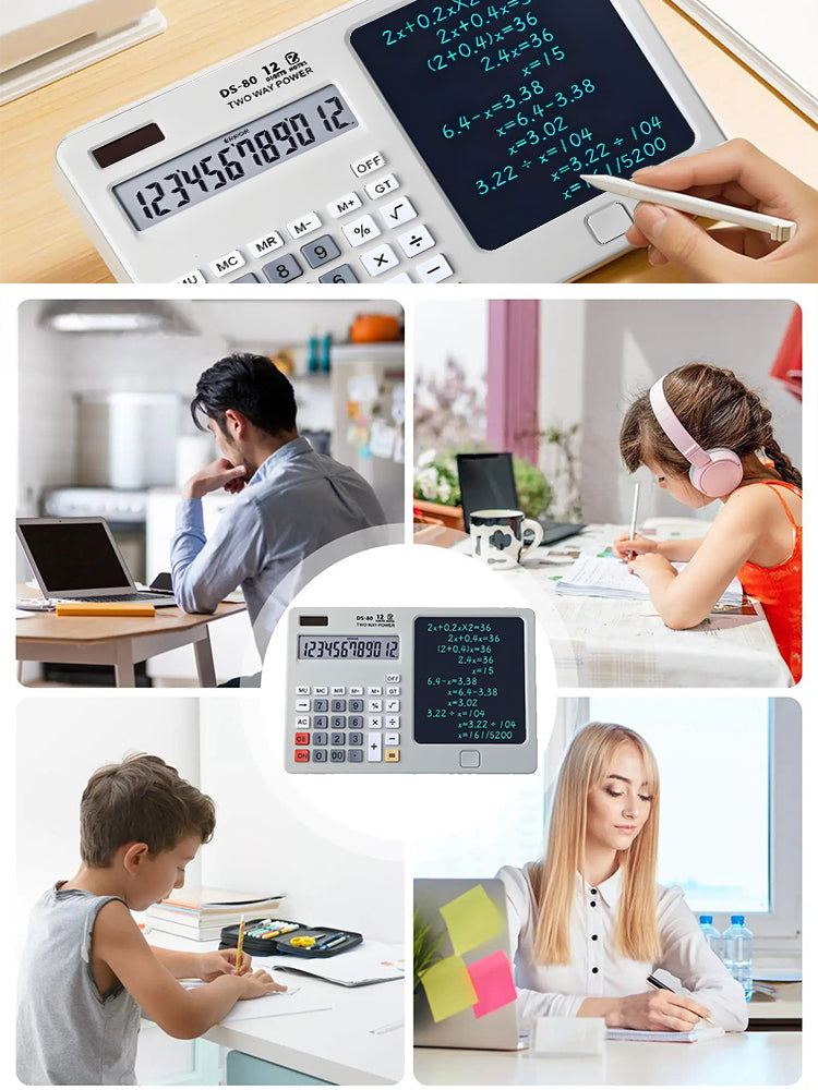 ✨ ✨Stolni kalkulator s podlogom za pisanje, višenamjenski uredski tablet prikladan za računovodstvo i financije, pametno računalo