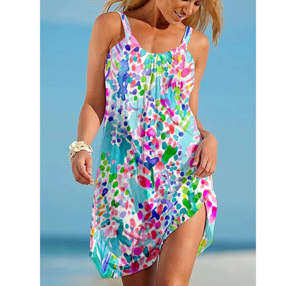 【Oferta limitowana w czasie💥】Letnia sukienka damska w modny wzór na wakacje nad morzem 2025
