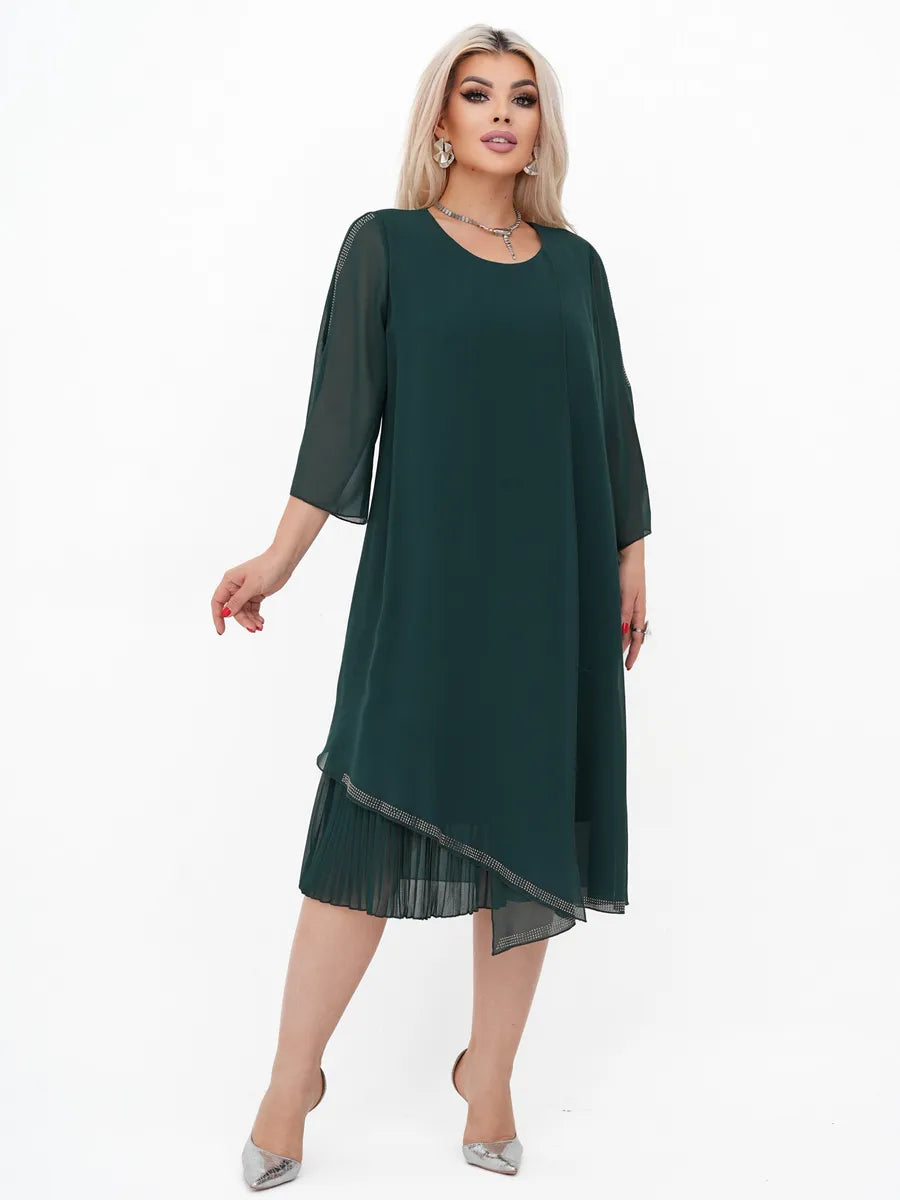 👗【S-5XL】🌈Primavara si vara noua rochie rafinata si eleganta din sifon, prietenoasa cu pielea si moale