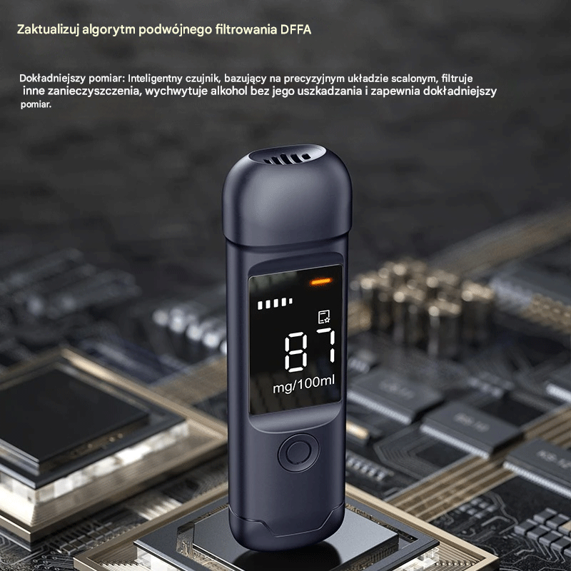 🍷 Wysokoprecyzyjny przenośny alkomat – Sprawdź poziom przed jazdą