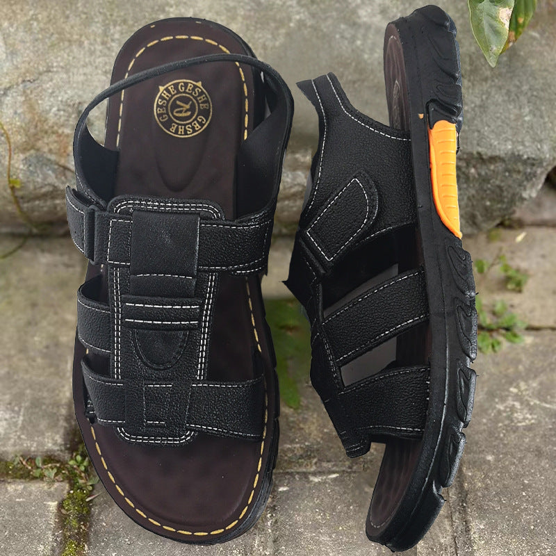 🔥👟 (50% POPUSTA)【Veličina 38 ~ 44】 Ručno izrađene mekane kožne neklizajuće sandale za plažu za muškarce