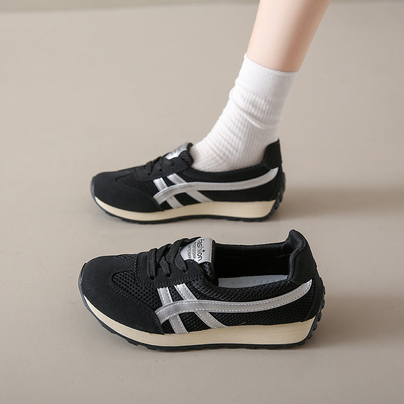 🔥🍂【35-40】👟💁♀️Nowe modele na jesień 2024: modne, przewiewne sneakersy na grubej podeszwie--3728321