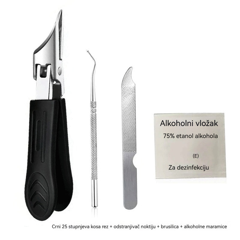 š„ćā”Akcija -50 %ćš„ Set Å”kara za nokte s kosim rubom 25° i zaÅ”titom od prskanja (4 komada)