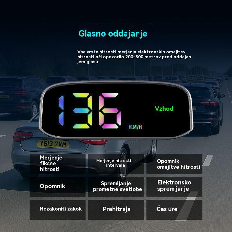 🚗Sončni zaslon za avtomobilski merilnik hitrosti