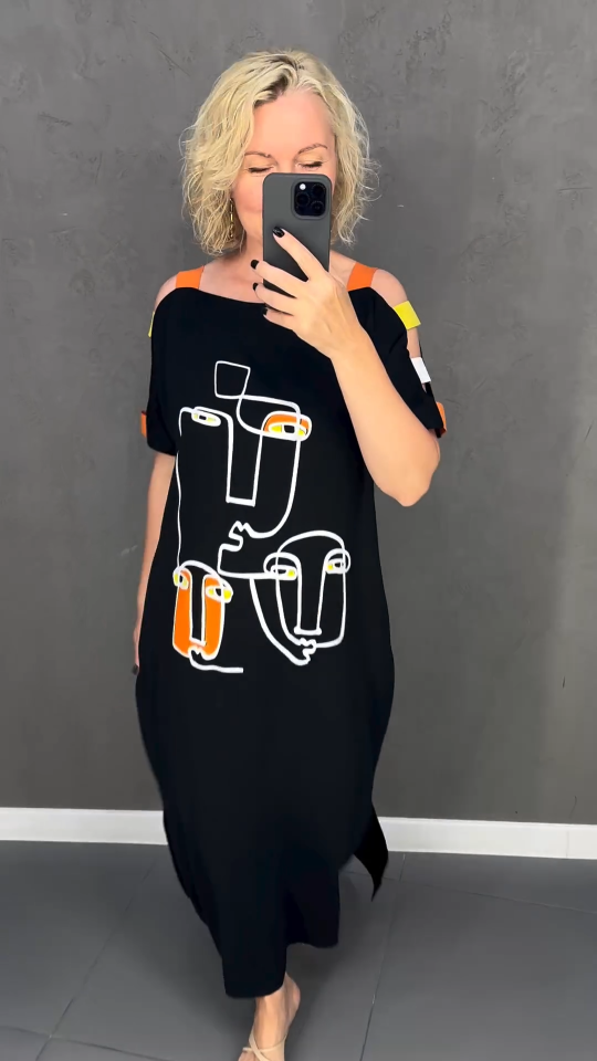 👗【50% zniżki】【S-5XL】❤️ Nowa elegancka sukienka z odkrytymi ramionami z 2025 roku, modna i wygodna, oferta ograniczona czasowo