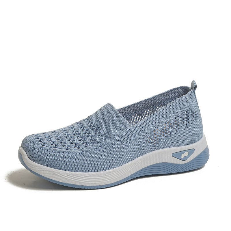 💖Oferta ograniczona czasowo🔥【35-43】🥿Nowe damskie dzianinowe, oddychające, codzienne buty, antypoślizgowe dla mam, płaskie i elastyczne.