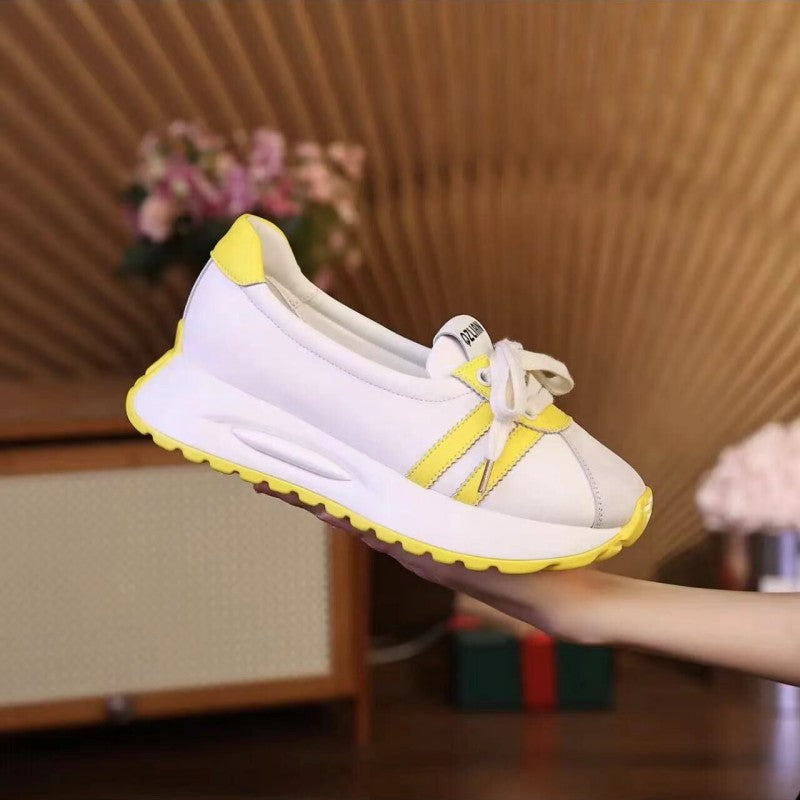 🍂 【Wszechstronne modne buty damskie】 Nowe modne buty na grubą podeszwę na co dzień--3714111