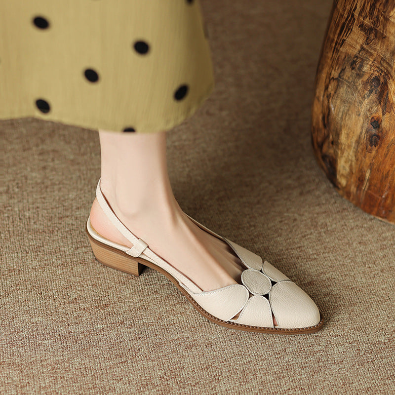 【35-40】💖2024 modne i wszechstronne letnie, ręcznie robione buty rzymskie z podnoskiem-3646999