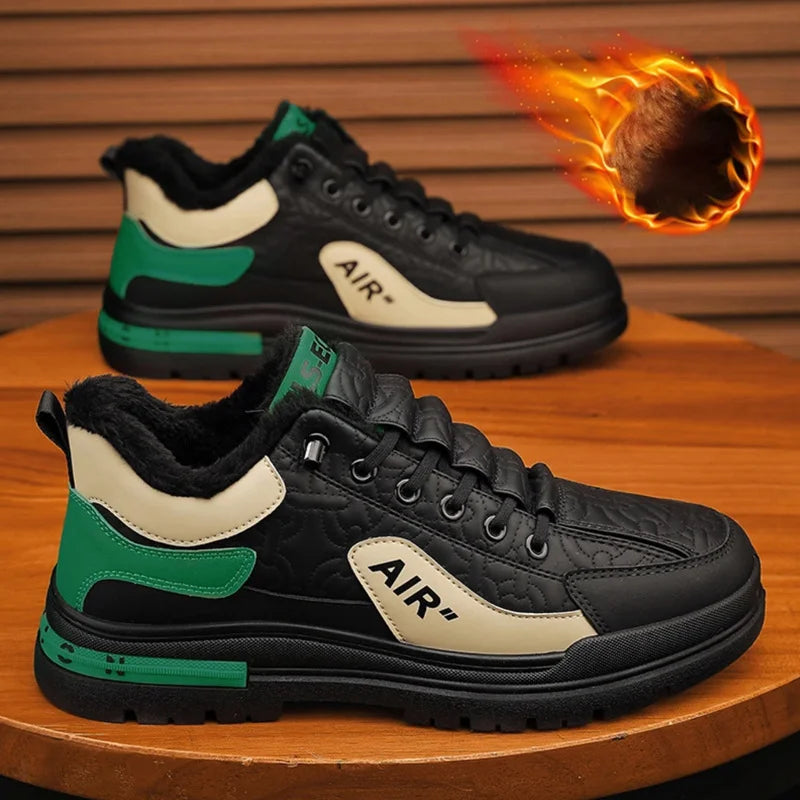 👟【39-44】Nowe męskie zimowe buty sportowe 2025, wykonane z wysokiej jakości skóry naturalnej i zamszu, ciepłe i wygodne.