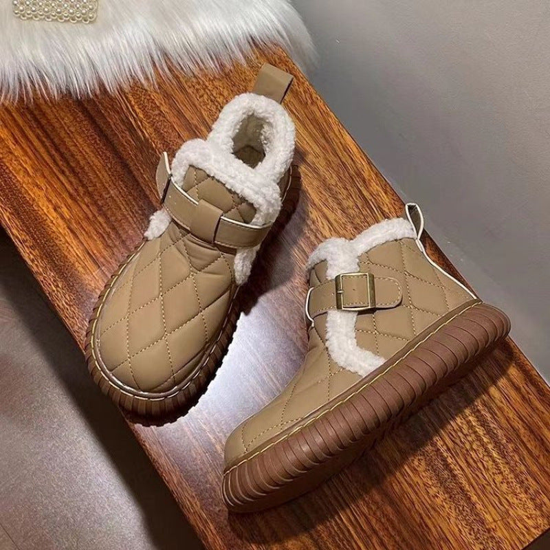👢❄ Zimowa nowość: wysokiej jakości modne damskie buty śniegowe, z futrzanym wnętrzem, miękkie, grube i ciepłe3832981
