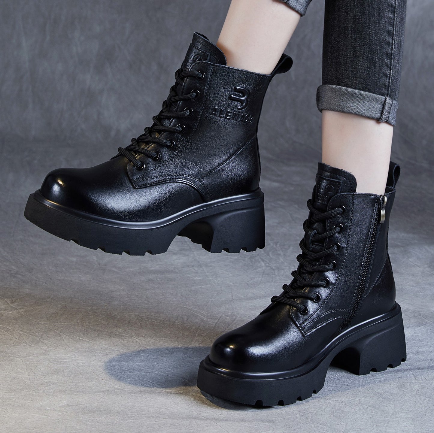 🔥【35-40】Nowe zimowe buty Martin z prawdziwej skóry 3845379