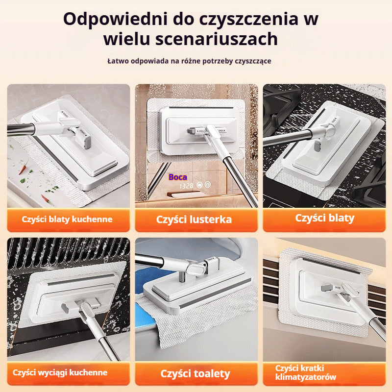 š„ćZestaw 4ćWielofunkcyjny mop z klipsem na ÅciereczkÄ, nowy domowy mop bez potrzeby prania