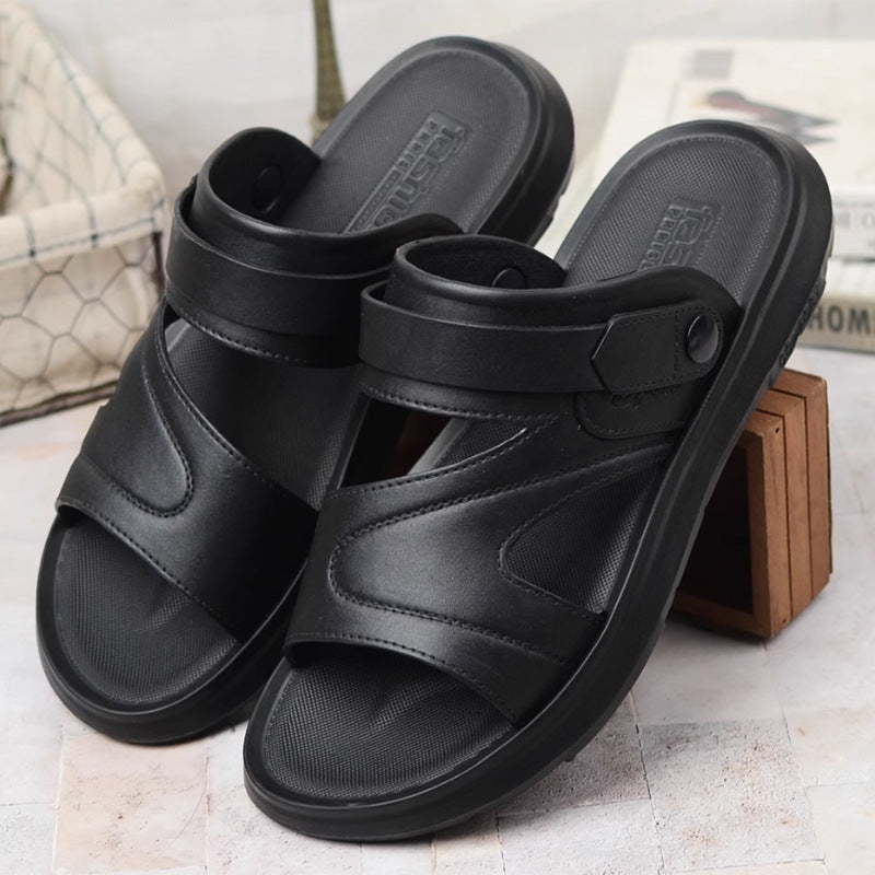 🏝️🔥Wyprzedaż - letnie męskie sandały plażowe, zamszowa skóra, miękka podeszwa