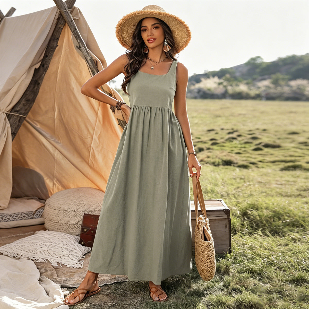 👗💖【S-3XL】Nova lagana i lepršava haljina ljetnog stila s uskim krojem.
