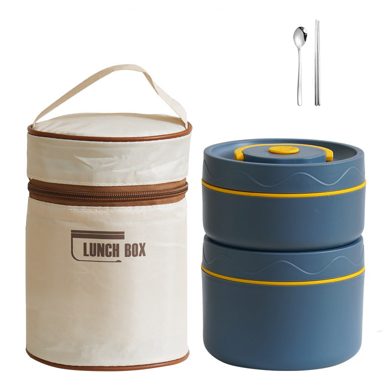 🍱Termos na lunch ze stali nierdzewnej 304, wielopiętrowy przenośny pojemnik na lunch, można umieścić w kuchence mikrofalowej 3810607