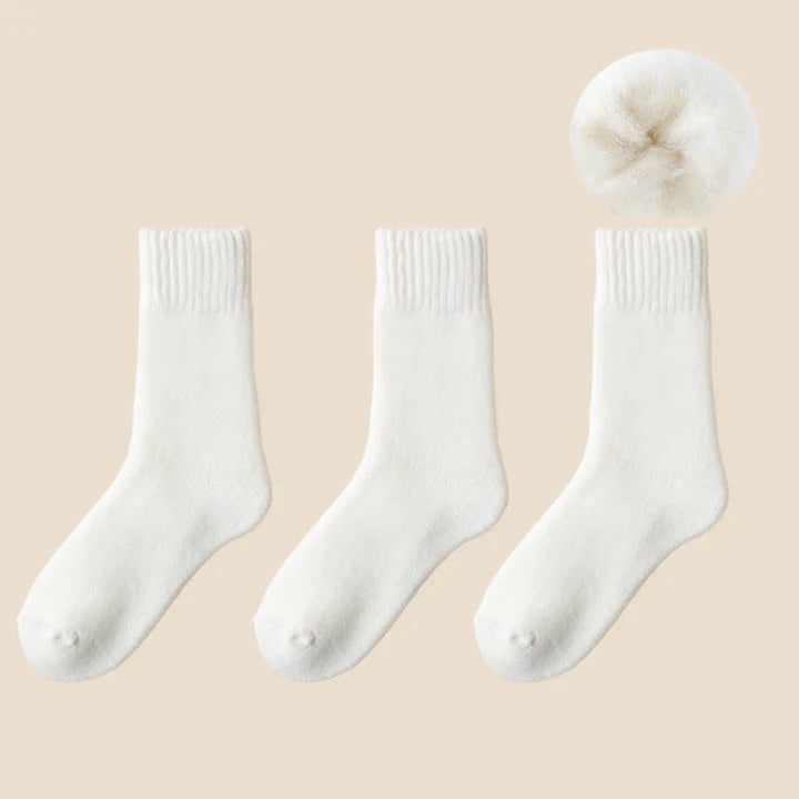 🔥【6 pari vunenih čarapa】🧦Tople vunene čarape, ekstra debele i tople, dobra elastičnost