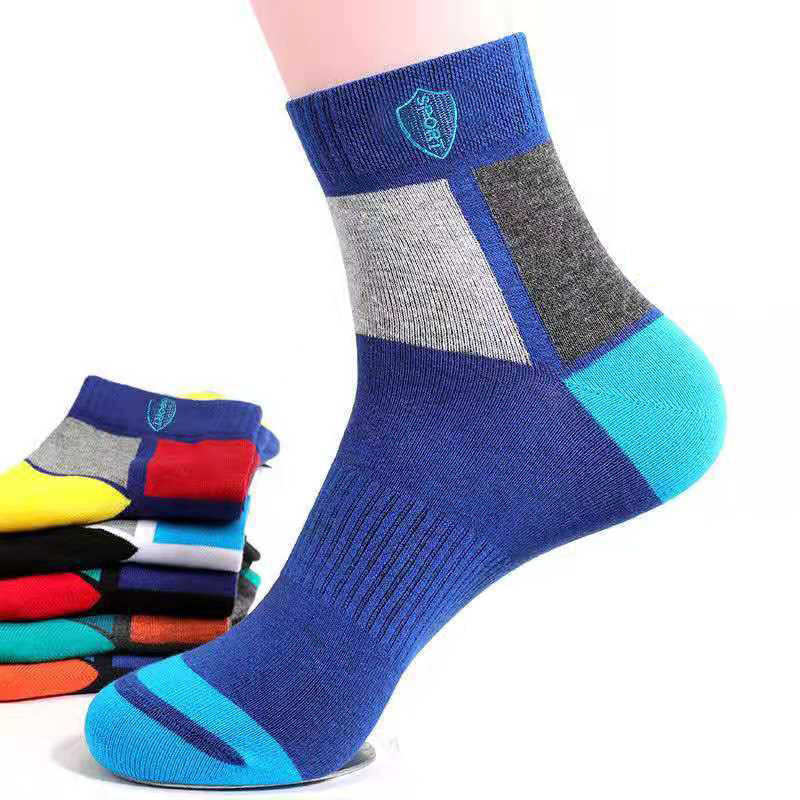 🧦Gorąca wyprzedaż – Kup 5, dostaniesz 5 gratis🧦【10 par】Przewiewne, odporne na zapachy i chłonące pot sportowe skarpety męskie