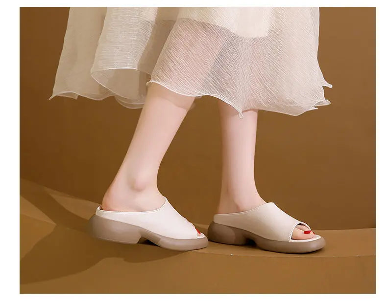 💞2024 nowe, wygodne sandały w stylu retro ze skóry bydlęcej na miękkiej podeszwie--3693675