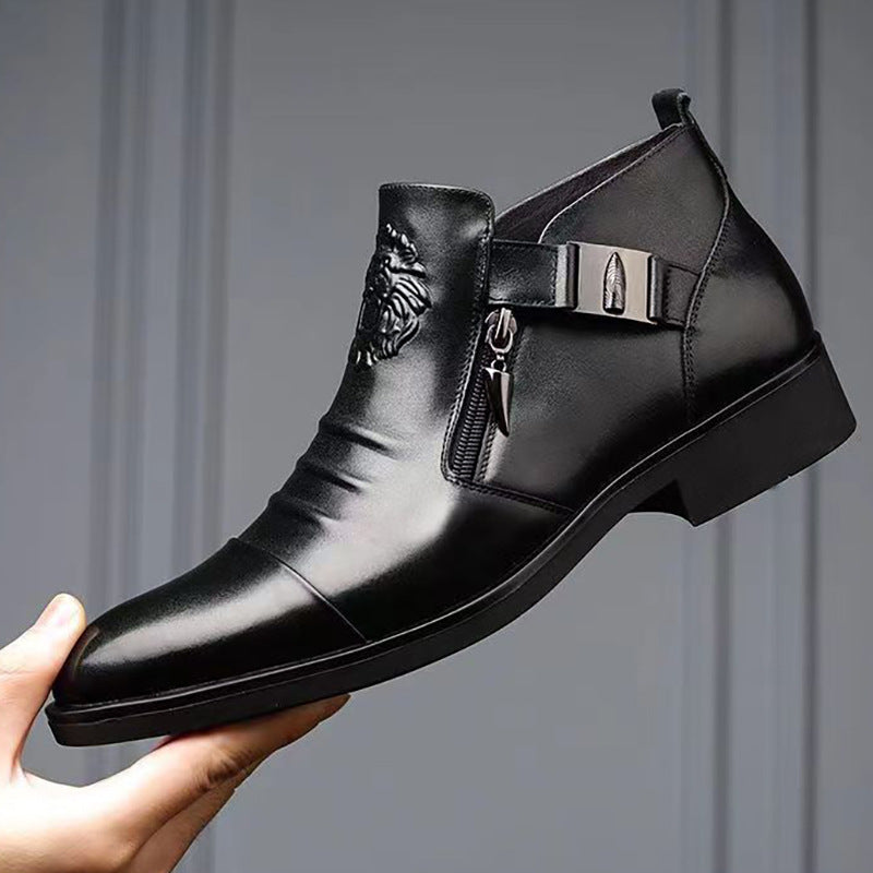 【39-45】Nowe skórzane buty męskie, wysokiej jakości skóra bydlęca, ręcznie robione 3771544