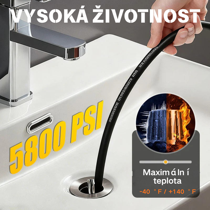 🔗 Narzędzie do czyszczenia rur z możliwością podłączenia do myjki samochodowej 🚰 Czyścik odpływu do łazienki/kuchni 🧹 Strumień wody pod wysokim ciśnieniem do szybkiego udrażniania, odporny na ciśnienie i szczelny 💧 Niezbędny w każdym domu