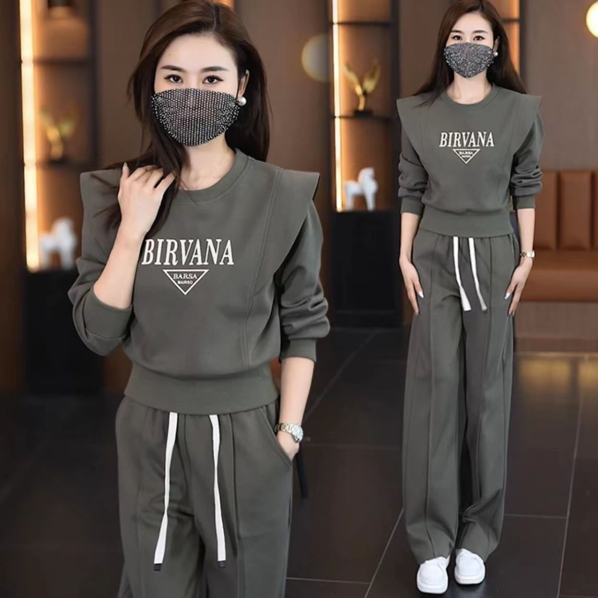 đ„ 30% ZNIĆ»KI đ„ Nowa promocja đ„ăBluzka + SpodnieăDamski zestaw sportowy 2-czÄĆciowy3911370