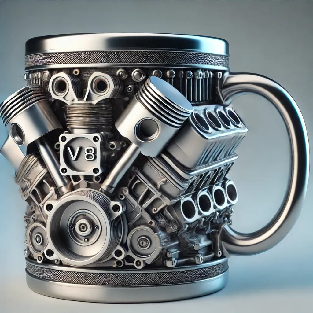 ✨☕Šalica za kavu Creative Engine V6V8 od nehrđajućeg čelika
