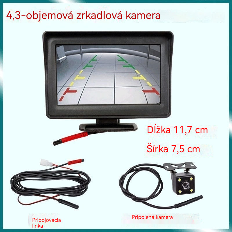 đ„Univerzalni HD zaslon za voĆŸnju unatrag za automobile, 4,3/7 inÄa 12V univerzalni HD zaslon za voĆŸnju unatrag