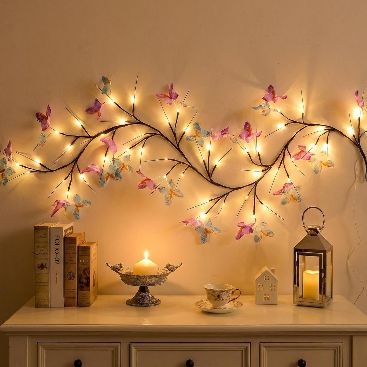✨ Fleksibilna LED svjetla u obliku penjačice s leptirima – stvorite čarobnu i toplu atmosferu u svom domu 🦋💡