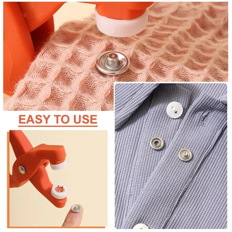 👕 Kliješta za postavljanje + 150 gumba 🧵 Alat za pričvršćivanje gumba bez šivanja (sadrži 150 gumba) — Popravite svoju odjeću u trenu! ✨