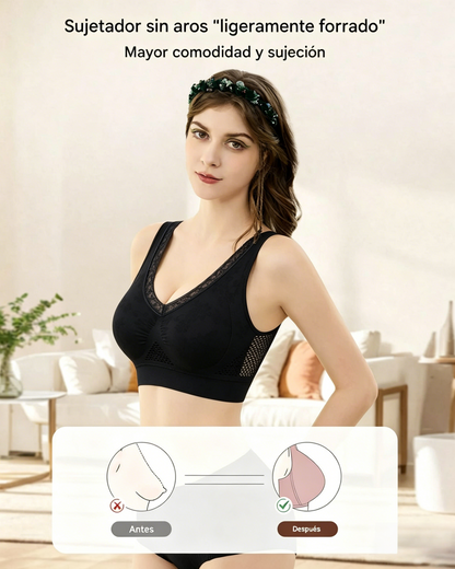 🔥👙【40-120 kg】【Set od 3】✨ Ženski grudnjak od čipke bez žice s visokom potporom