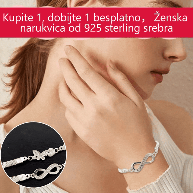 【🎁Kup 1, otrzymaj 1】✨Damska bransoletka 925 srebro sterling