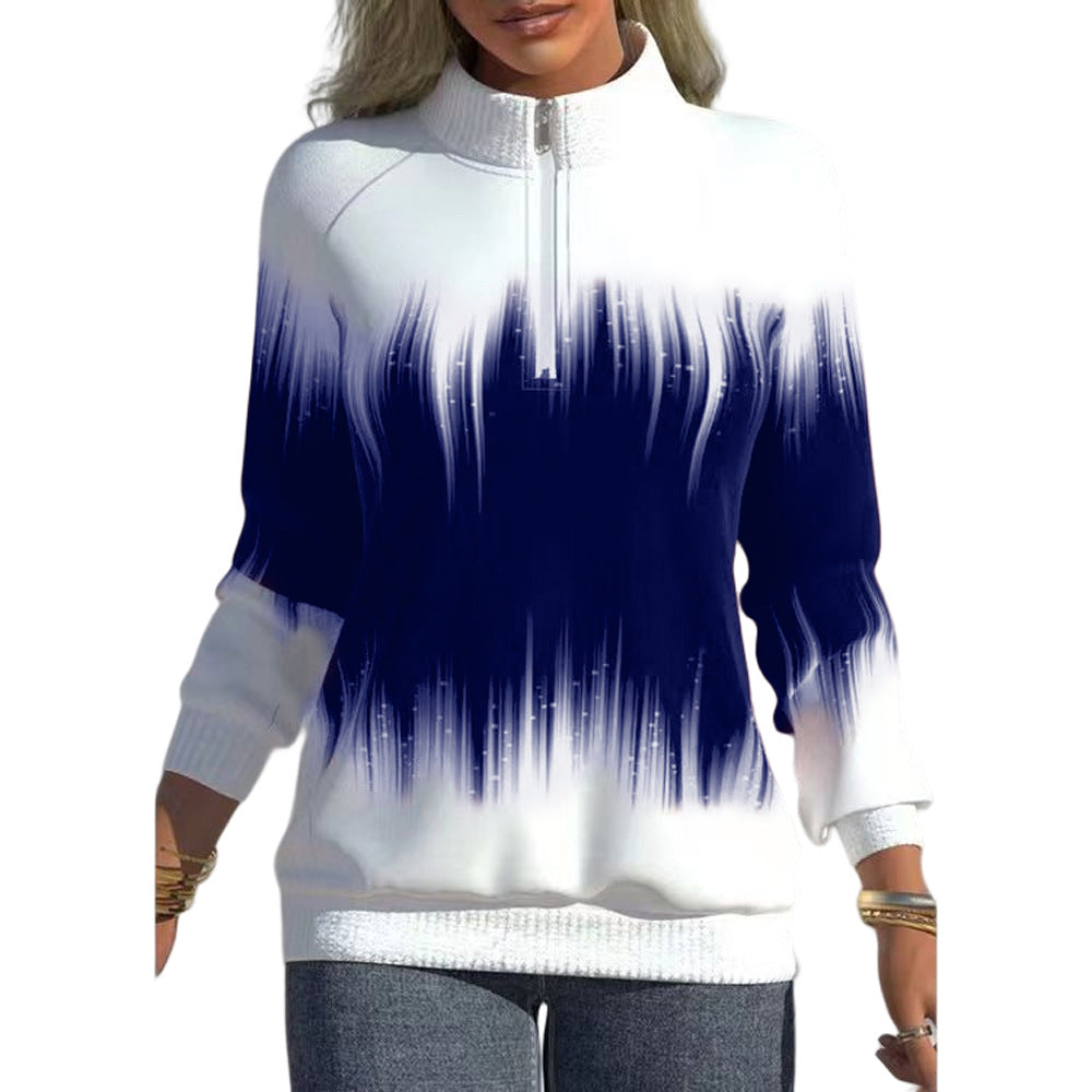 🍃🍁Ograniczona oferta 43% zniżki【S-5XL】Nowa damska sportowa bluza z wysokim kołnierzem i zamkiem--3913946