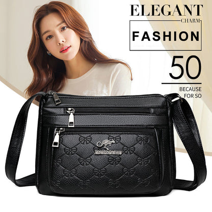 💥🏆Najlepiej sprzedający się produkt👜2024 Modna torba na ramię o dużej pojemności z miękkiej skóry--3735012