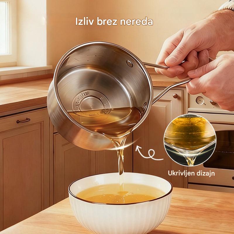 🍢🍖🍗 Ponev iz nerjavečega jekla - primerna za cvrtje