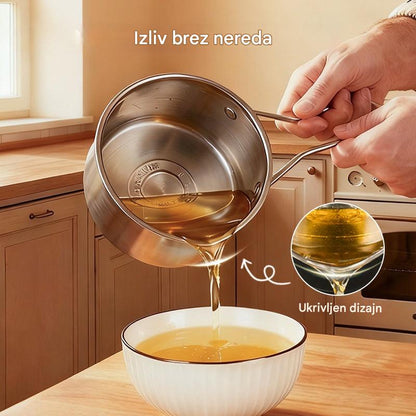 🍢🍖🍗 Ponev iz nerjavečega jekla - primerna za cvrtje