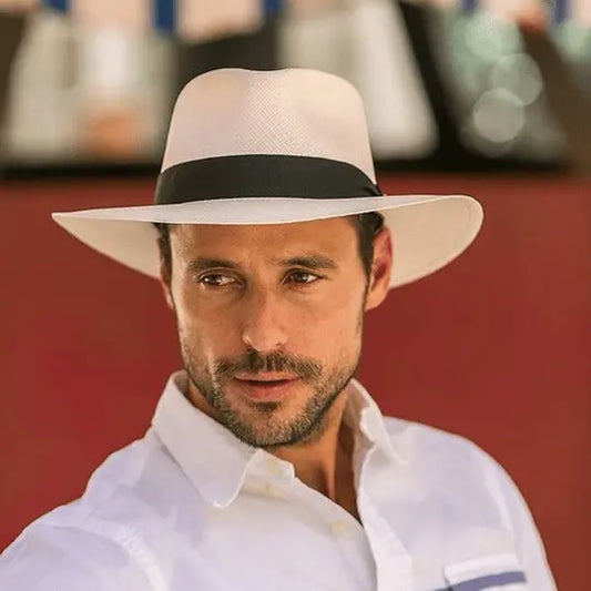 Oferta especial 【56-58 cm】Sombrero artesanal de palma de Ecuador