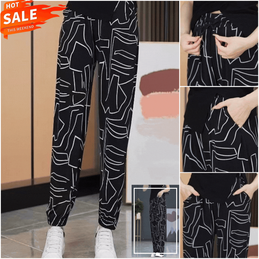 🔥【50% OFF】🔥【40-100 kg】Proljeće i ljeto 2026. Svilene široke hlače visokog struka