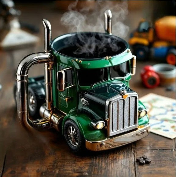 🚛【Oferta ograniczona czasowo】【6 stylów】Ręcznie robiony kubek do kawy w kształcie ciężarówki