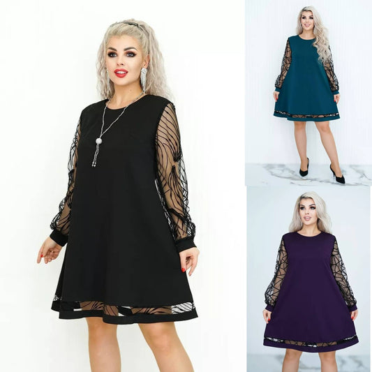 💞【S-5XL】🍁🍂Wysokiej jakości modna i elegancka sukienka 3831763