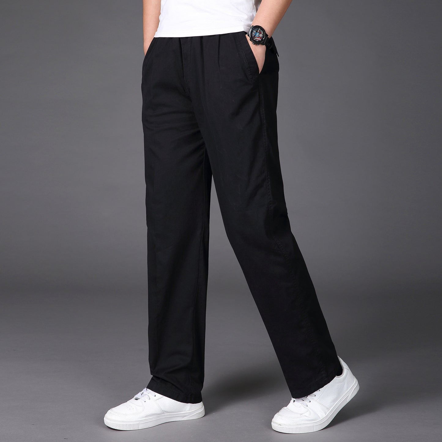 🛒【50% zniżki na każdą sztukę】🔥【50-130KG】👖👖Nowe letnie spodnie męskie oddychające i wygodne