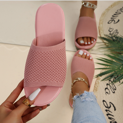 🔥Vremenski ograničena promocija🔥👡【35-43】Nove modne ženske papuče velikih dimenzija za 2025., ravne papuče za dom i slobodno vrijeme 