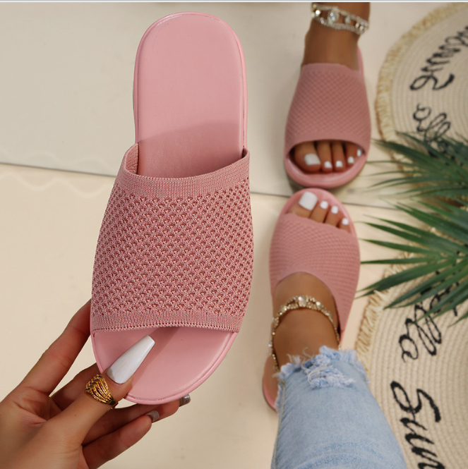 🔥Časově omezená akce🔥👡【35-43】2025 nové módní dámské domácí pantofle velké velikosti ploché pantofle venkovní volnočasové pantofle