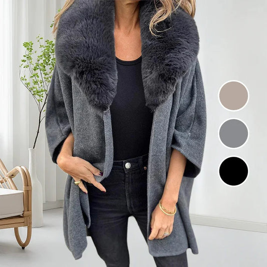 🔥【50% OFF】 🧥 Zimowy damski płaszcz z kołnierzem futrzanym, pogrubiony i ciepły 3826497