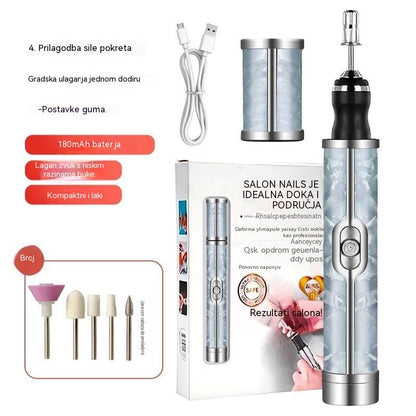 💅👍 Profesionalna turpija za nokte, mini prijenosni punjivi lak za nokte, odstranjivač zanoktica i set alata za manikuru