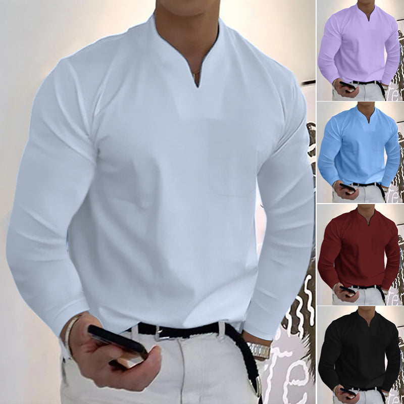 👔🔥🔥【S-5XL】Męski letni bawełniany trzyczęściowy zestaw z dekoltem w serek