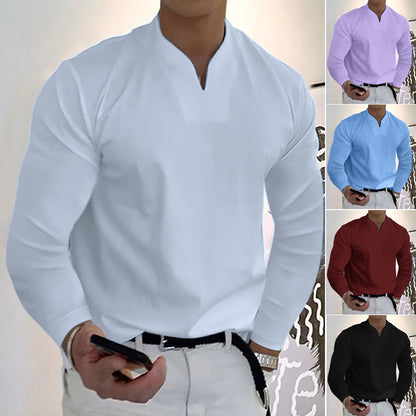 👔🔥🔥【S-5XL】Męski letni bawełniany trzyczęściowy zestaw z dekoltem w serek