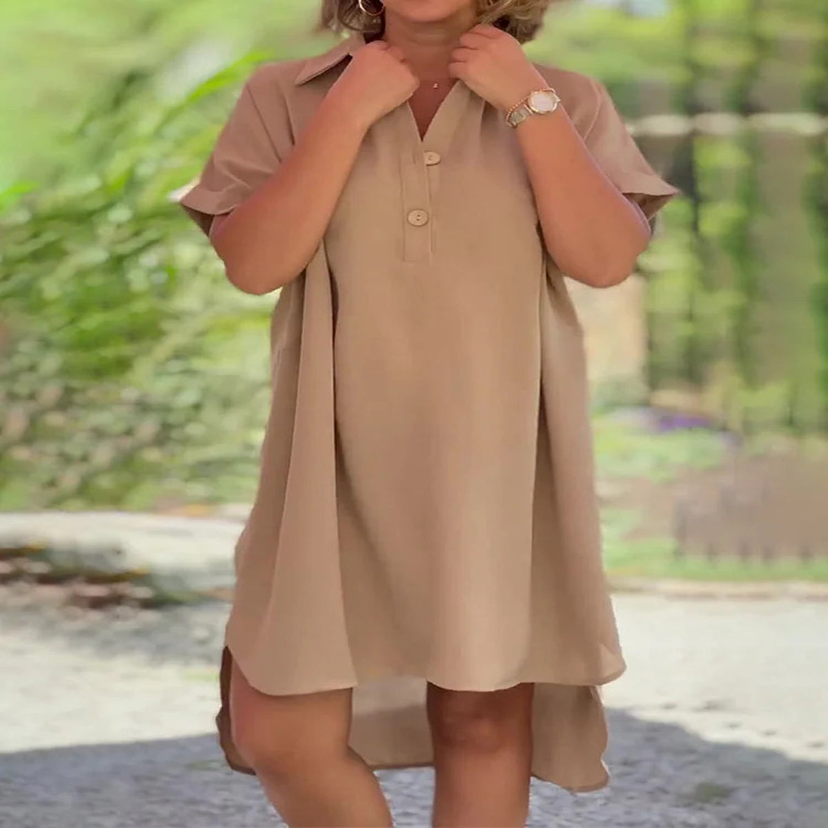 🔥👗【Gorąca sprzedaż🏆】【S-5XL】Wysokiej jakości, lekka i oddychająca modna sukienka. 3655162